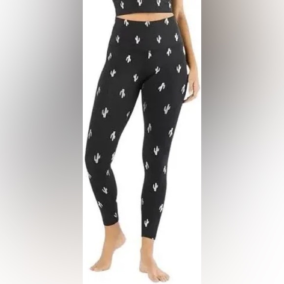 Beyond Yoga Iridescent Cactus Print Leggings Active Yoga Pants Athleisure SZ XXL - Picture 1 of 6